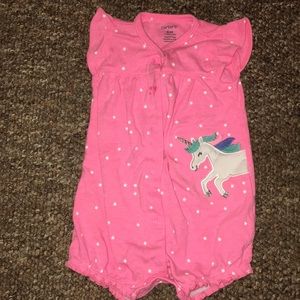 Carters 6 month unicorn romper